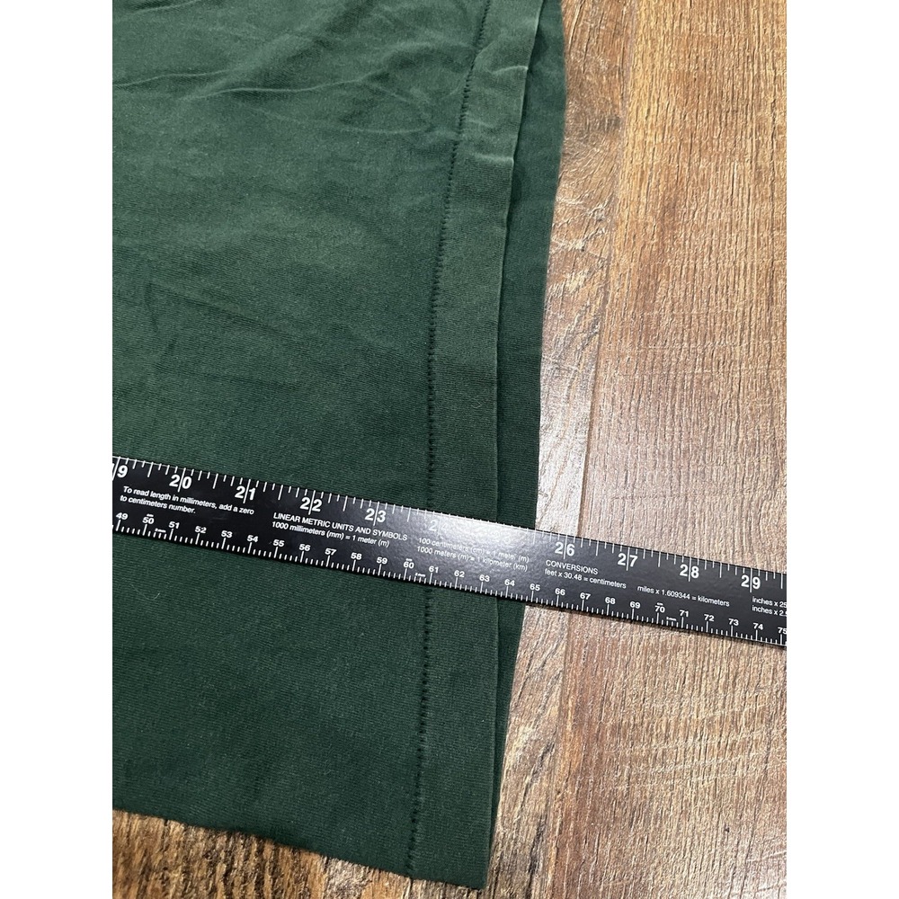 Vintage 90s Alaska Wolf Graphic Tee Single‎ Stitch Shirt Green Youth Large USA - Picture 3 of 5